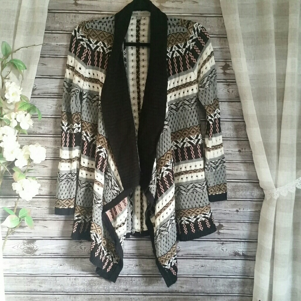 Absolutely Famous Fold Over Knit Sweater